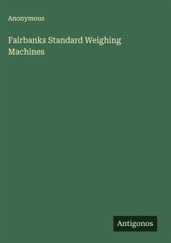 Cover Fairbanks Standard Weighing Machines