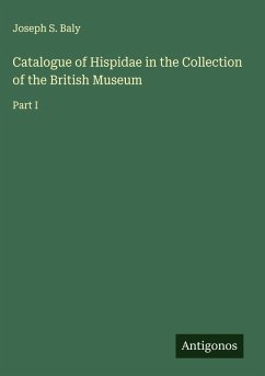 Cover Catalogue of Hispidae in the Collection of the British Museum