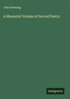 Cover A Memorial Volume of Sacred Poetry