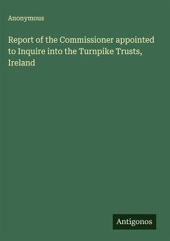 Cover Report of the Commissioner appointed to Inquire into the Turnpike Trusts, Ireland