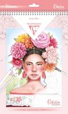 ODELIA, Ausmalblock Mixed Media, 20 Blatt A4 250g, Spiralbindung, Frauen