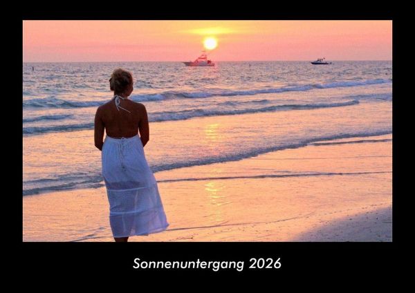 Sonnenuntergang 2026 Fotokalender DIN A3