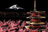 Figured'Art Kratzbild A3 – Mount Fuji in Japan