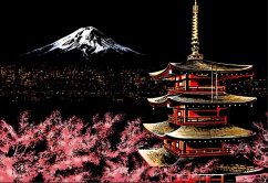 Cover Figured'Art Kratzbild A3 – Mount Fuji in Japan