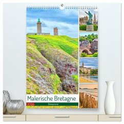 Cover Malerische Bretagne - Reiseplaner (hochwertiger Premium Wandkalender 2026 DIN A2 hoch), Kunstdruck in Hochglanz