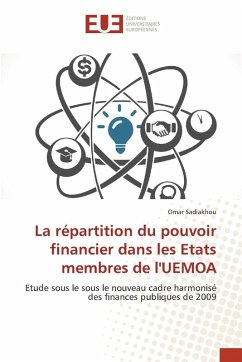 La répartition du pouvoir financier dans les Etats membres de l'UEMOA Cover La répartition du pouvoir financier dans les Etats membres de l'UEMOA