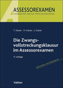 Cover Die Zwangsvollstreckungsklausur im Assessorexamen