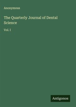 Cover The Quarterly Journal of Dental Science