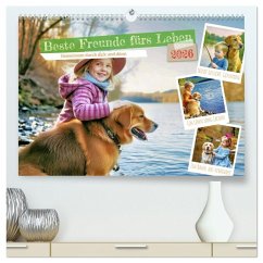 Beste Freunde fürs Leben (hochwertiger Premium Wandkalender 2026 DIN A2 quer), Kunstdruck in Hochglanz