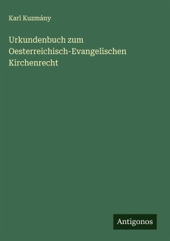 Cover Urkundenbuch zum Oesterreichisch-Evangelischen Kirchenrecht
