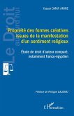 Propriété des formes créatives issues de la manifestation d'un sentiment religieux