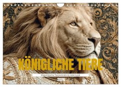 Cover KÖNIGLICHE TIERE - Majestätische Tierportraits im Adel-Look (Wandkalender 2026 DIN A4 quer), CALVENDO Monatskalender