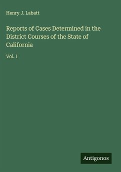 Cover Reports of Cases Determined in the District Courses of the State of California