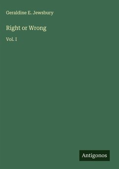 Right or Wrong - Jewsbury, Geraldine E.