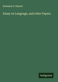 Cover Essay on Language, and other Papers