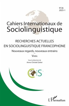 Cover Recherches actuelles en sociolinguistique francophone