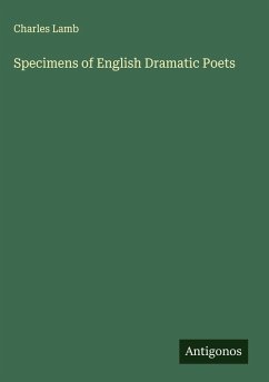 Cover Specimens of English Dramatic Poets
