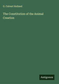 Cover The Constitution of the Animal Creation