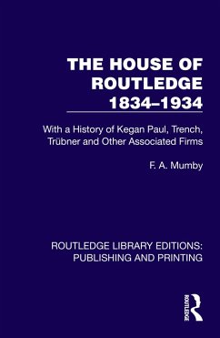 The House of Routledge 1834-1934 (eBook, ePUB) - Mumby, F. A.