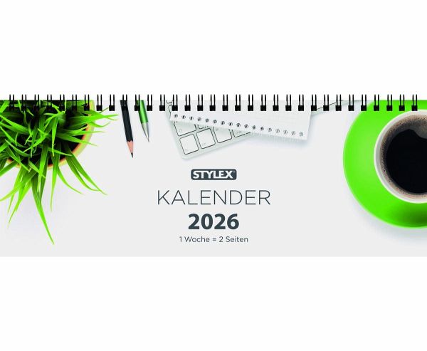 Stylex Schreibtischquerkalender 2026, 56 Blatt Stylex Schreibtischquerkalender 2026, 56 Blatt