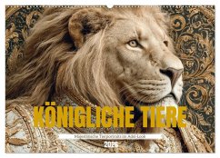 Cover KÖNIGLICHE TIERE - Majestätische Tierportraits im Adel-Look (Wandkalender 2026 DIN A2 quer), CALVENDO Monatskalender