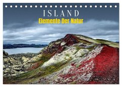 Island - Elemente der Natur (Tischkalender 2026 DIN A5 quer), CALVENDO Monatskalender