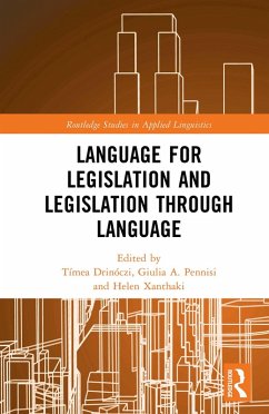 Language for Legislation and Legislation through Language (eBook, ePUB) Language for Legislation and Legislation through Language (eBook, ePUB)