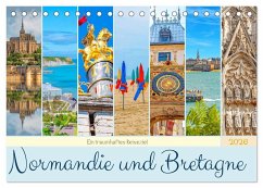 Ein traumhaftes Reiseziel - Normandie und Bretagne (Tischkalender 2026 DIN A5 quer), CALVENDO Monatskalender