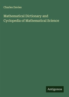 Cover Mathematical Dictionary and Cyclopedia of Mathematical Science