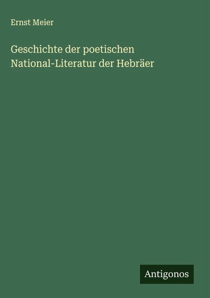 Geschichte der poetischen National-Literatur der Hebräer Geschichte der poetischen National-Literatur der Hebräer