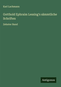 Cover Gotthold Ephraim Lessing's sämmtliche Schriften