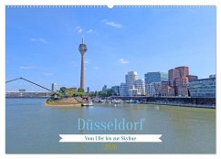Düsseldorf Vom Ufer bis zur Skyline (Wandkalender 2026 DIN A2 quer), CALVENDO Monatskalender