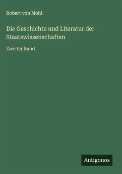 Cover Die Geschichte und Literatur der Staatswissenschaften