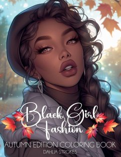 Black Girl Fashion Autumn Edition Coloring Book Cover Black Girl Fashion Autumn Edition Coloring Book