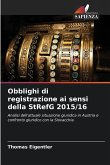 Obblighi di registrazione ai sensi della StRefG 2015/16 Obblighi di registrazione ai sensi della StRefG 2015/16