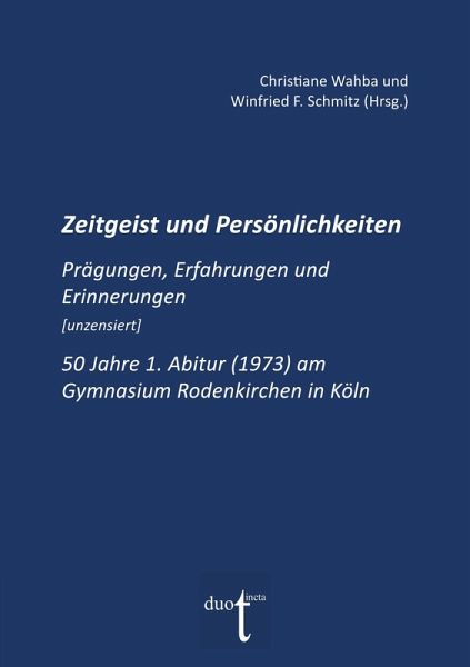 Zeitgeist und Persönlichkeiten Zeitgeist und Persönlichkeiten