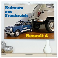 Kultauto aus Frankreich - Renault 4 (hochwertiger Premium Wandkalender 2026 DIN A2 quer), Kunstdruck in Hochglanz