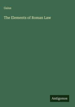 Cover The Elements of Roman Law
