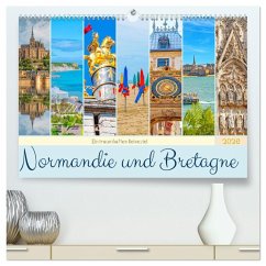 Ein traumhaftes Reiseziel - Normandie und Bretagne (hochwertiger Premium Wandkalender 2026 DIN A2 quer), Kunstdruck in Hochglanz