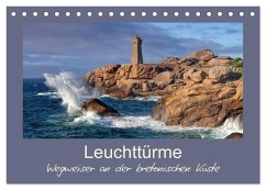 Leuchttürme - Wegweiser an der bretonischen Küste (Tischkalender 2026 DIN A5 quer), CALVENDO Monatskalender Cover Leuchttürme - Wegweiser an der bretonischen Küste (Tischkalender 2026 DIN A5 quer), CALVENDO Monatskalender