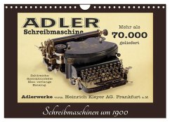 Schreibmaschinen um 1900 (Wandkalender 2026 DIN A4 quer), CALVENDO Monatskalender