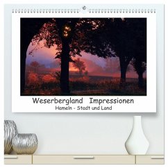 Cover Weserbergland Impressionen (hochwertiger Premium Wandkalender 2026 DIN A2 quer), Kunstdruck in Hochglanz