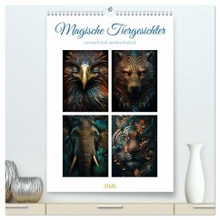 Magische Tiergesichter (hochwertiger Premium Wandkalender 2026 DIN A2 hoch), Kunstdruck in Hochglanz