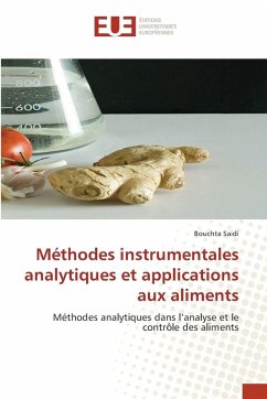 Méthodes instrumentales analytiques et applications aux aliments - Saidi, Bouchta