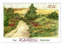 Der AQUARELL-Kalender (Tischkalender 2026 DIN A5 quer), CALVENDO Monatskalender
