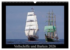 Vollschiffe und Barken 2026 (Wandkalender 2026 DIN A3 quer), CALVENDO Monatskalender Cover Vollschiffe und Barken 2026 (Wandkalender 2026 DIN A3 quer), CALVENDO Monatskalender