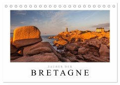 Bretagne - Zauber der Côte de Granit Rose (Tischkalender 2026 DIN A5 quer), CALVENDO Monatskalender Bretagne - Zauber der Côte de Granit Rose (Tischkalender 2026 DIN A5 quer), CALVENDO Monatskalender