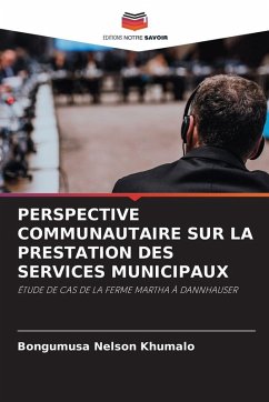 Cover PERSPECTIVE COMMUNAUTAIRE SUR LA PRESTATION DES SERVICES MUNICIPAUX