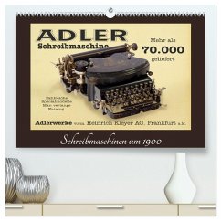 Schreibmaschinen um 1900 (hochwertiger Premium Wandkalender 2026 DIN A2 quer), Kunstdruck in Hochglanz