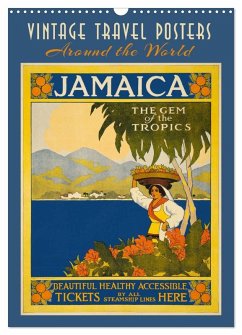 Vintage Travel Posters around the World (Wall Calendar 2026 DIN A3 portrait), CALVENDO 12 Month Wall Calendar